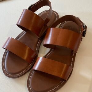 Todd Snyder Brown Leather Sandals Sz 12.  No Box.  Box22